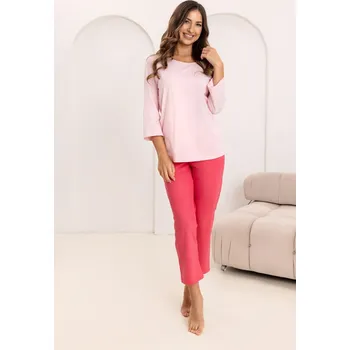 Dámské pyžamo Pyžamo Regina 744 3/4 S-XL W26 dámské růžová M