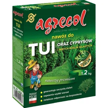 Hnojivo Hnojivo na túje, cypřiše a další jehličnaté rostliny Agrecol 1,2 kg