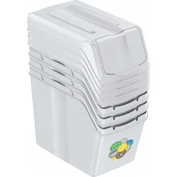 Odpadkový koš Odpadkový koš plastový Prosperplast 80 l bílý