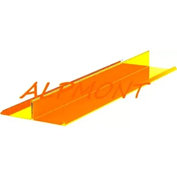 Rozdělovací lišta r.š.250mm Měď Cu dl.2m