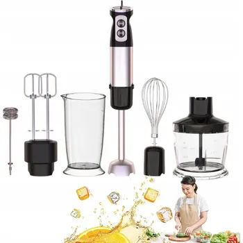 TYČOVÝ MIXÉR 6V1 SE 6 NÁSTAVCI, ODMĚRKA 600ML, SEKÁČEK 500ML