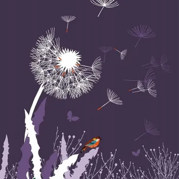 Obraz Permanentka Swarovski čtverec CL3404 Pampeliška