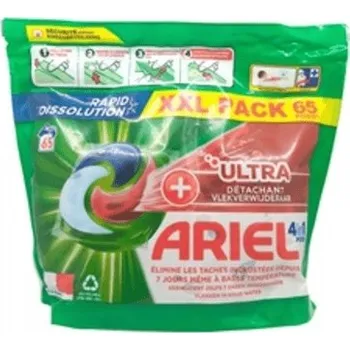 Kapsle na praní Ariel Kapsle 3v1 Universal Ultra Odstraňovač skvrn 65 ks 1670,5 g