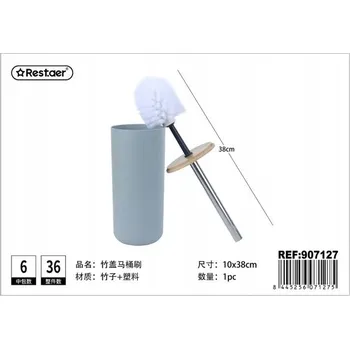 WC štětka Elegantní WC Štětka s Dřevěným Víkem