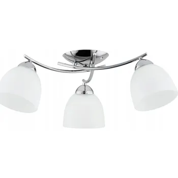Stropní Svítidlo ALIA 3xE27 chrom, bílé stínidla Alfa 62257