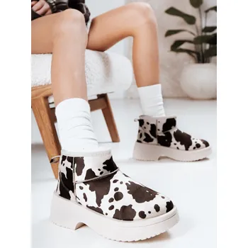 Dámské polobotky Dámské sněhové boty s tlustou podrážkou s nášivkami FashionStreet ZY1285 39