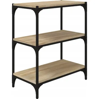 Knihovna Regál na knihy Loftový, dub sonoma, 60x33x70,5 cm