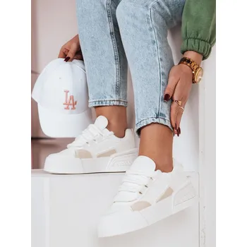 Dámské tenisky Dámské sportovní tenisky na platformě KICKON white FashionStreet ZY0647 38