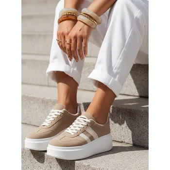 Dámské tenisky FashionStreet béžové dámské tenisky ZY1377 38