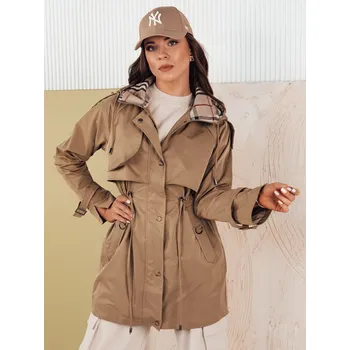 Dámská bunda Dámská přechodná bunda parka MOZA tmavě béžová FashionStreet TY4284 L