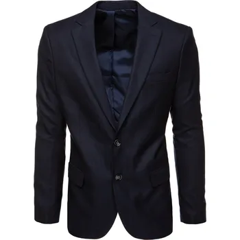 Pánské sako Pánské jednořadové sako v tmavě modré barvě FashionStreet MX0625 186