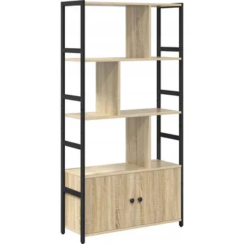 Knihovna Police z dřevotřísky VidaXL 80 x 30 cm dub sonoma