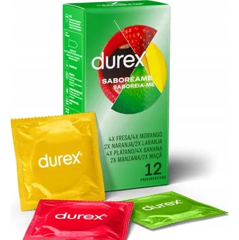Kondom Durex Taste Me 12 ks Barevné kondomy s ovocnou vůní