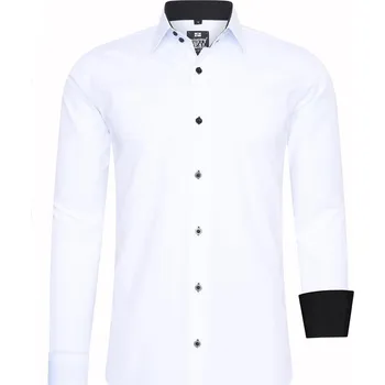 Pánská košile RUSTY NEAL košile pánská R-44 dlouhý rukáv slim fit, velikost 5XL