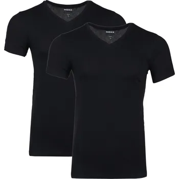 Pánské tričko MEXX Pánské spodní triko, 2 kusy ("V" výstřih, černá, M)
