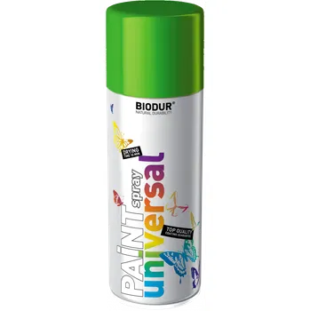 Barva ve spreji BIODUR Email Zelenožlutá RAL 6018 400ml