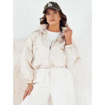 Dámská přechodná bunda s kapucí GRAUS ecru FashionStreet TY4220 XS