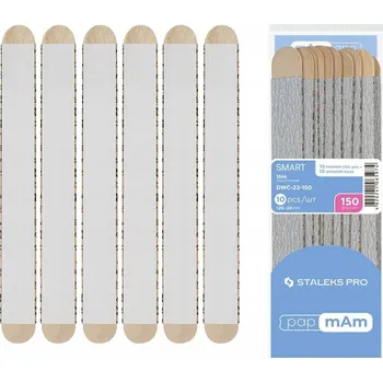 Staleks Pamam Smart Pilník Rovný na Nehty Nástavce DWC-22-150 - 10 ks