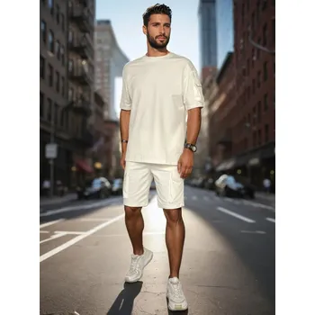 Sada pánského spodního prádla Pánská základní bílá souprava FashionStreet AX0798 M