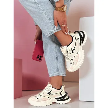 Dámské tenisky Dámské sportovní tenisky BLAZERO beige FashionStreet ZY0901 40