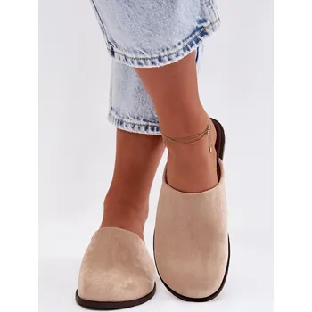 Dámské žabky Dámské ploché béžové ekologické semišové Veronelle 41