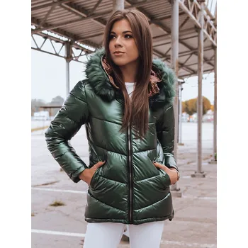 Dámská bunda Dámská prošívaná zimní bunda PAGET zelená FashionStreet TY2400 XL