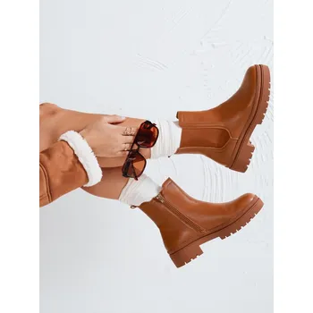 Dámské kozačky Dámské kozačky MONDERICO camel FashionStreet ZY0512 41