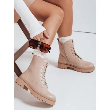 Dámské kozačky Dámské kozačky STYLOBOSS cream FashionStreet ZY0522 37