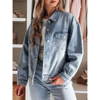 Dámská přechodná oversize katana bunda NOVAJIN modrá FashionStreet TY4837 XL