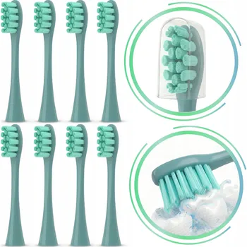 Péče o chrup 8x Hlavice pro kartáčky Oclean X ONE AIR SE F1 Z1 ELITE FLOW | Zelená