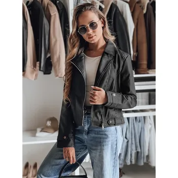 Dámská kožená bunda DARKGLORY black FashionStreet TY4963 XL