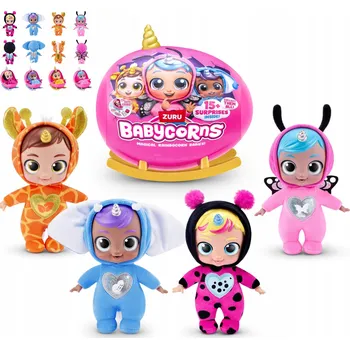 Panenka BABYCORNS ZURU RAINBOCORN BABIES PANENKA MIMINKO S VAJÍČKO S PŘEKVAPENÍM