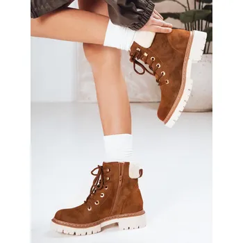 Dámská zimní obuv Dámské zateplené trapery velbloudí barvy FashionStreet ZY1290 41