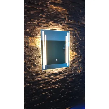 Zrcadlo Zrcadlo LED Susanna | 70x70 cm | Dotykové ovládání | 3 LED | Vyrobeno v PL