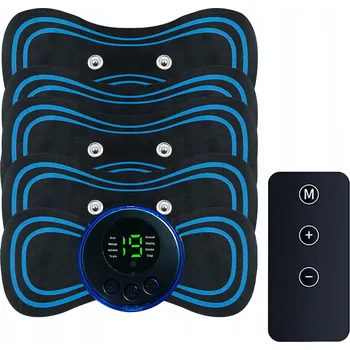 Masážní přístroj Masážní Přístroj mini EMS modrý 8 režimů USB