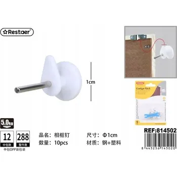 Věšák Bílý háček pro zavěšení obrazů - snadná montáž