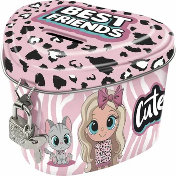 Pokladnička Pokladnička se zámkem Derform Best Friends