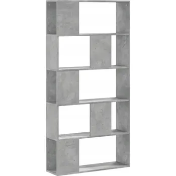 Knihovna Regál VidaXL 80,5 cm x 162,5 cm x 23,5 cm, světle betonový vzhled