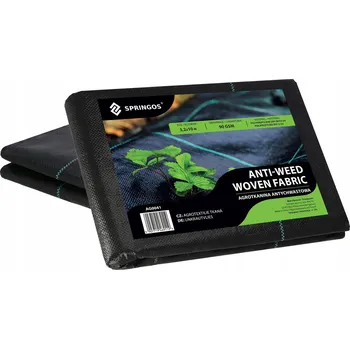 Mulčovací textilie Černá mulčovací textilie Springos 90 g/m2, 3,2 m x 10 m