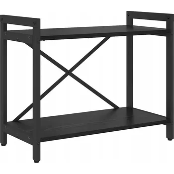 Knihovna Dřevěná police VidaXL 30 x 48,5 cm dub černý