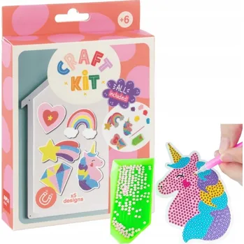kreativní sada Kreativní sada DIY Craft Kit Apli Kids - Diamantové magnety