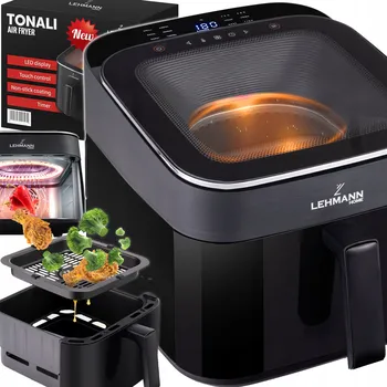 fritéza Horkovzdušná fritéza Lehmann 6,5 l 1700 W 12 programů, černá
