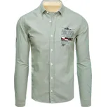 Pánská mátová košile FashionStreet DX2291 M