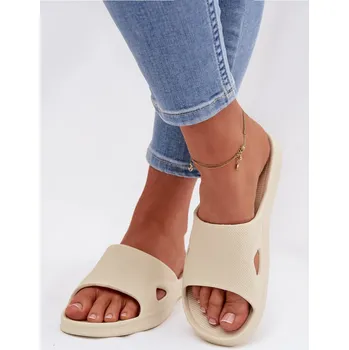 Dámské polobotky Klasické dámské béžové pantofle Juniria 41