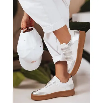 Dámské tenisky Dámské tenisky na suchý zip SOLEFIT silver FashionStreet ZY0633 41