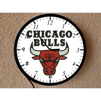Hodiny Hodiny noční lampa CHICAGO BULLS
