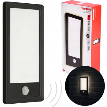 Venkovní osvětlení Venkovní nástěnné svítidlo Telefunken černé, integrovaný LED zdroj 16 W