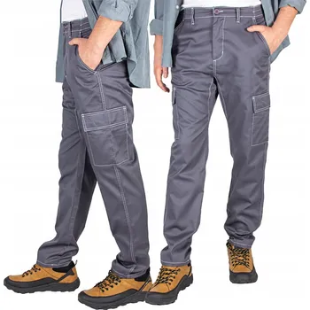Pánské kalhoty Pohodlné kalhoty pánské pracovní kalhoty do pasu BOZP bojovky 52 XL pas 98/102 cm FIRI