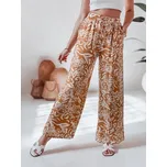 Dámské kalhoty ze široké látky TROPICAL SUN camel FashionStreet UY2633 XL