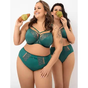 Podprsenka Gorsenia G004 Měkká podprsenka Kasja zelená 85H